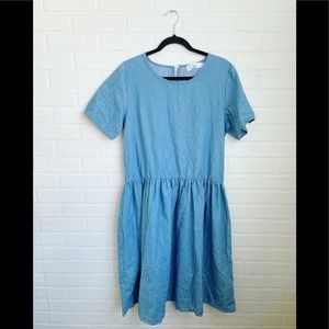 sign here chambray dress